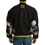 Dolce & Gabbana Black YEAR OF THE PIG Bomber Jacket JKT2609-48