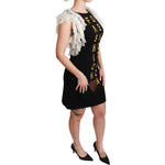 Dolce & Gabbana Black Fashion Devotion Sheath Mini Dress DR2558-38