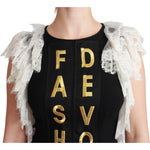 Dolce & Gabbana Black Fashion Devotion Sheath Mini Dress DR2558-38