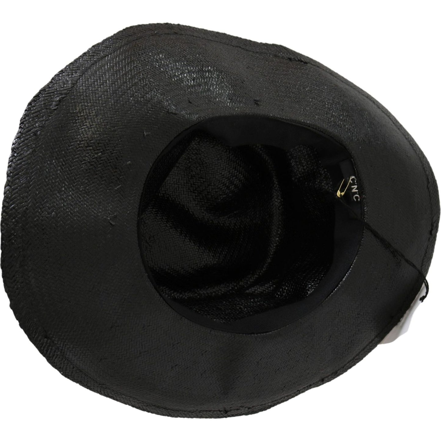 Costume National Black Wide Brim Cowboy Solid Hat HAT20018-M