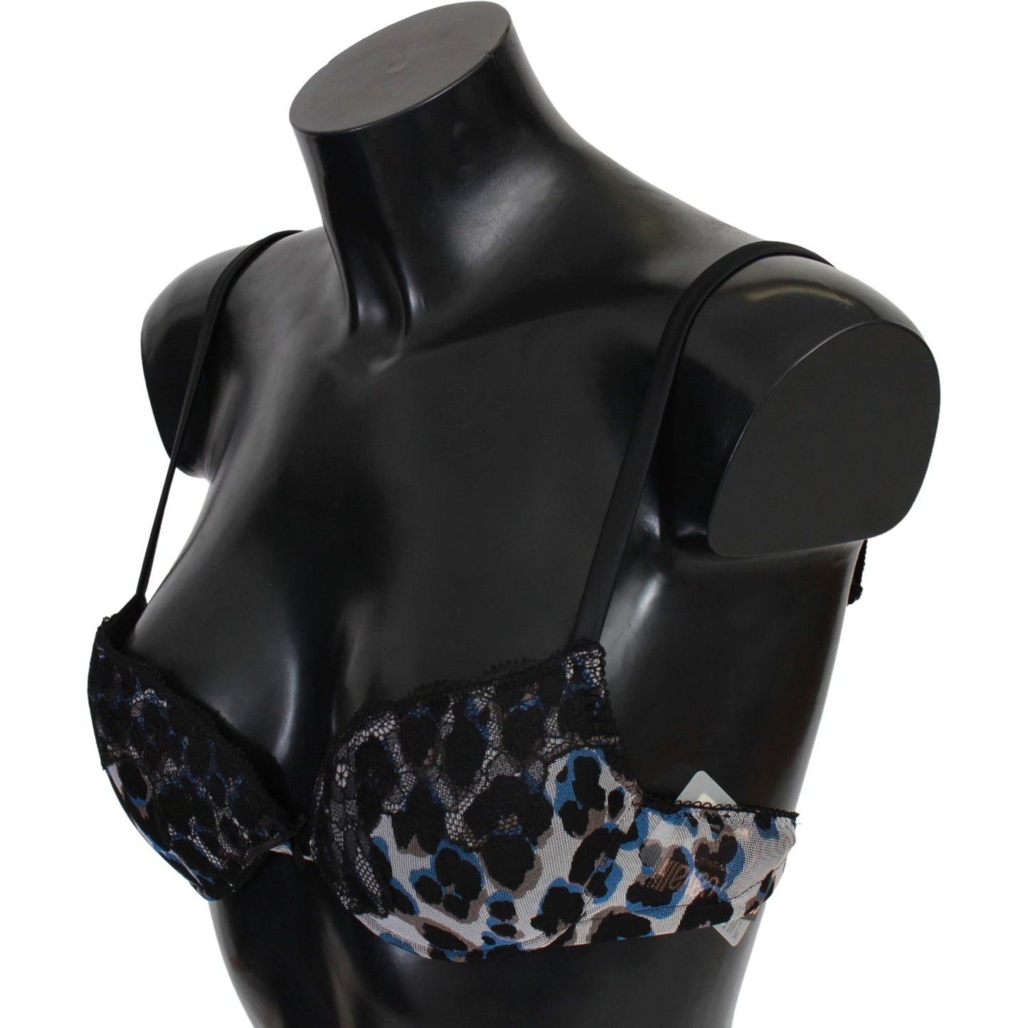 Roberto Cavalli Black Lace Reggiseno Nylon Bra Underwear BIK760-It3