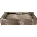 Dolce & Gabbana Beige Velvet Floral Leather Men Document Briefcase VAS9860