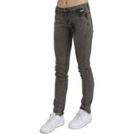 Costume National Gray Low Waist Skinny Denim Cotton Jeans PAN70726-26
