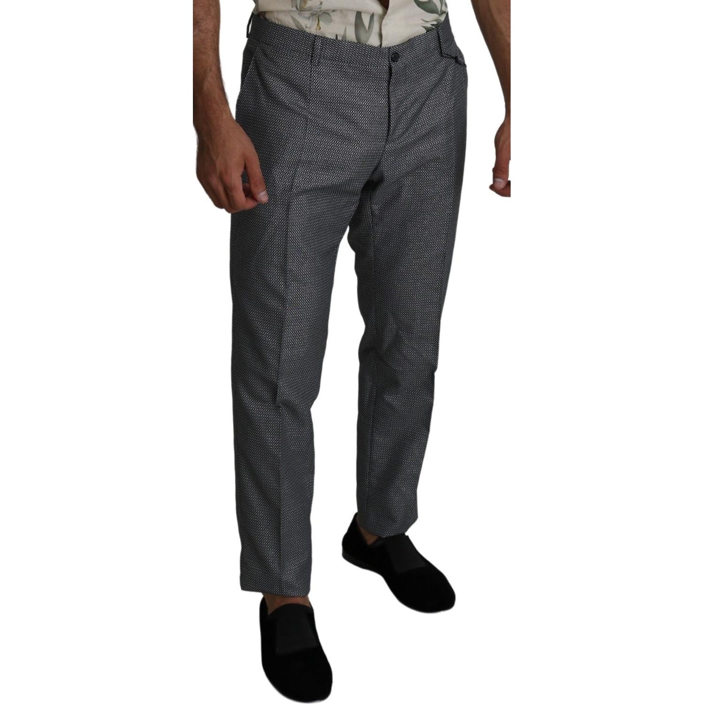Dolce & Gabbana Gray Formal Dress Trouser Slim Fit Pants PAN71399-54
