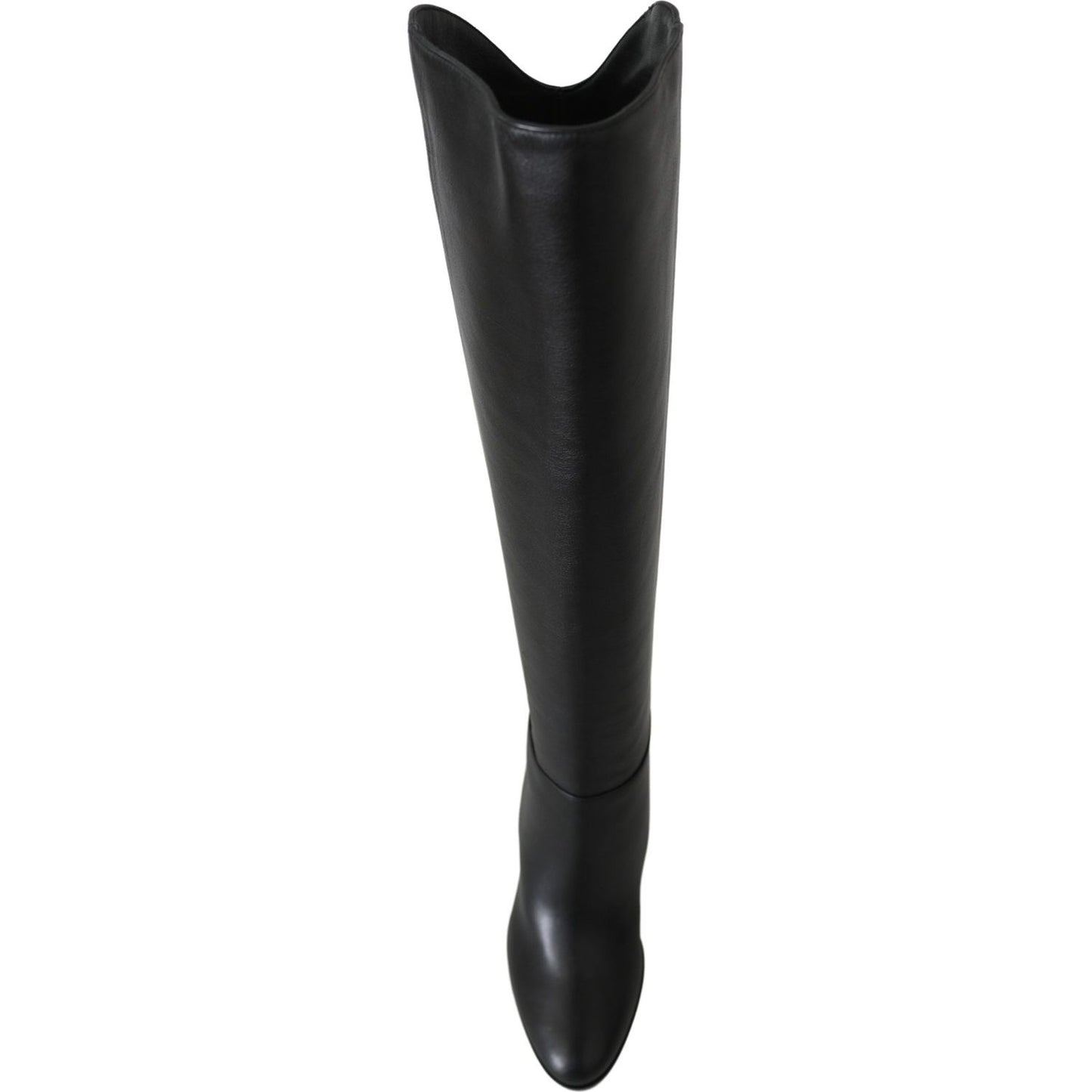 Jimmy Choo Elegant Black Calf Leather Heeled Boots 192954728632