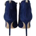 Jimmy Choo Pop Blue Crystal-Strap Heeled Boots 191714921344