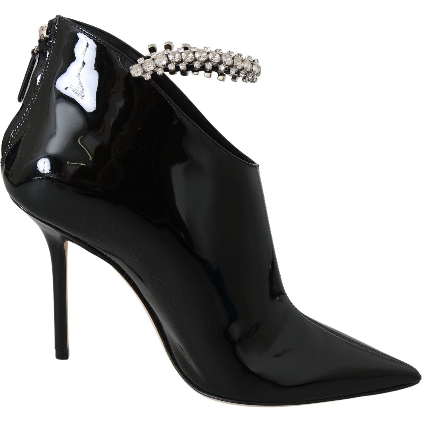 Jimmy Choo Elegant Black Patent Heeled Boots 191714864450