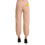 Ermanno Scervino Beige Mid Waist Cropped Cotton Trouser Pants PAN71130-42