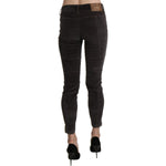 Ermanno Scervino Brown Velvet Capri Cropped Cotton Pants PAN71133-42