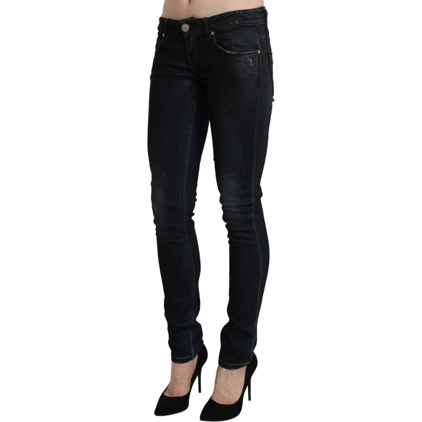 Acht Blue Washed Low Waist Skinny Denim Slim Trouser PAN71224-26