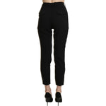 BENCIVENGA Black High Waist Skinny Cropped Dress Trouser Pant PAN71327-40