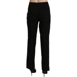 BENCIVENGA Black High Waist Straight Dress Trouser Pant PAN71372-42