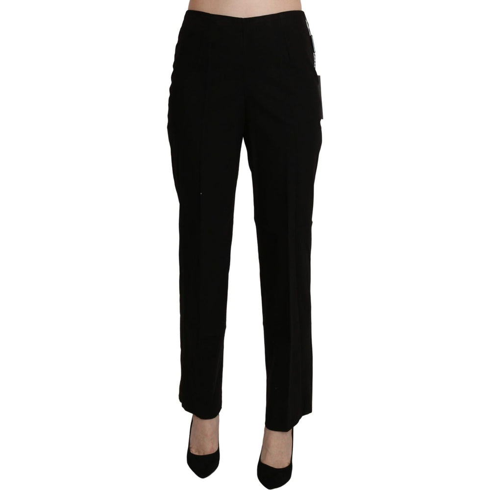 BENCIVENGA Black High Waist Straight Dress Trouser Pant PAN71372-42