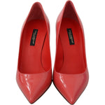 Dolce & Gabbana Dark Pink Patent Leather Heels Pumps LA8105-35