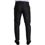 Dolce & Gabbana Black Metallic Skinny Trouser Dress PAN71506-50