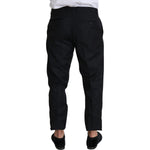 Dolce & Gabbana Black Wool Skinny Cropped Trouser Dress PAN71507-52