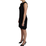 Dolce & Gabbana Black Viscose Stretch A-line Shift Mini Dress DR2647-41