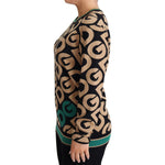 Dolce & Gabbana Multicolor DG Mania Wool Crewneck Pullover Sweater TSH5538-40