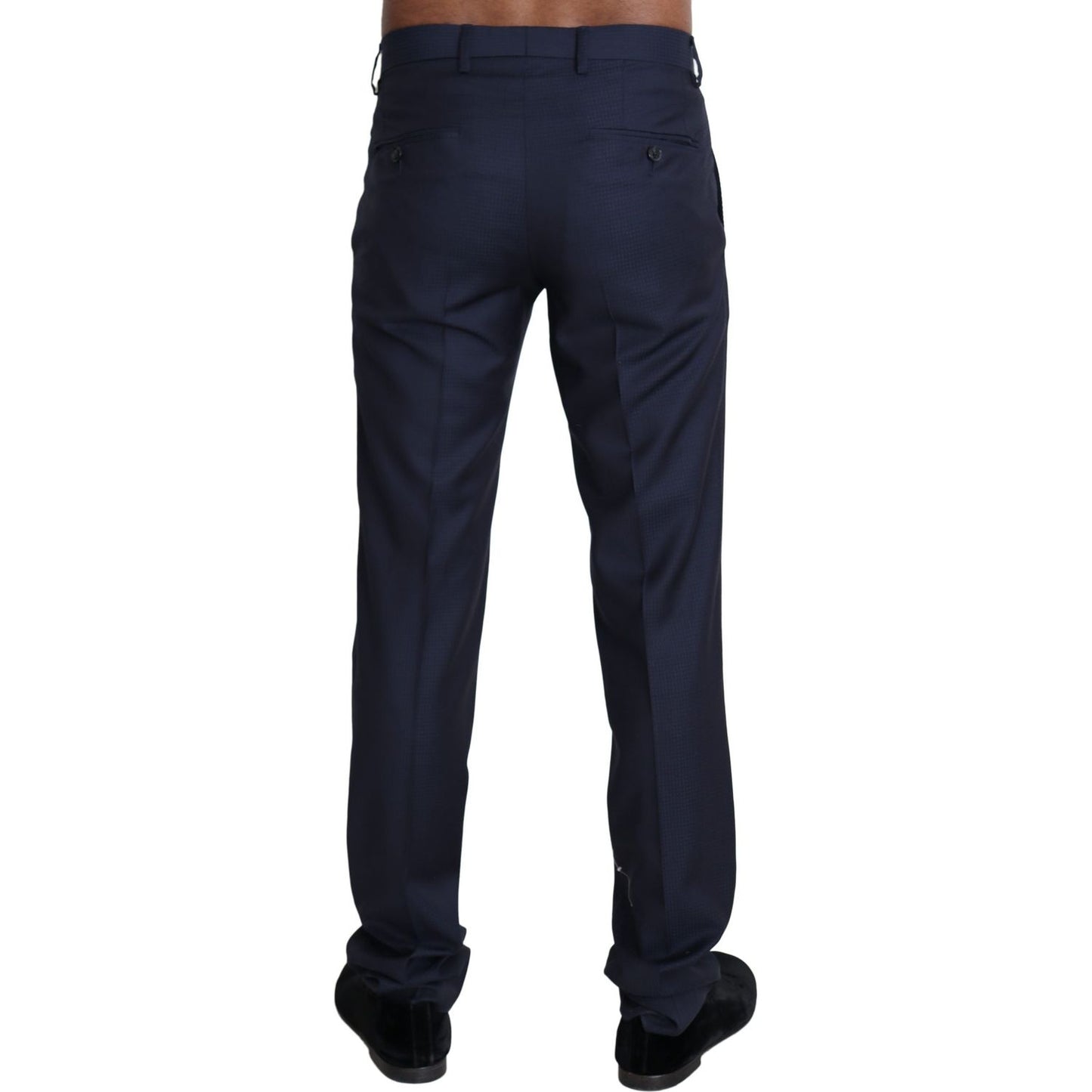 Dolce & Gabbana Navy Blue Dress Formal Men Trouser Pants PAN71503-44
