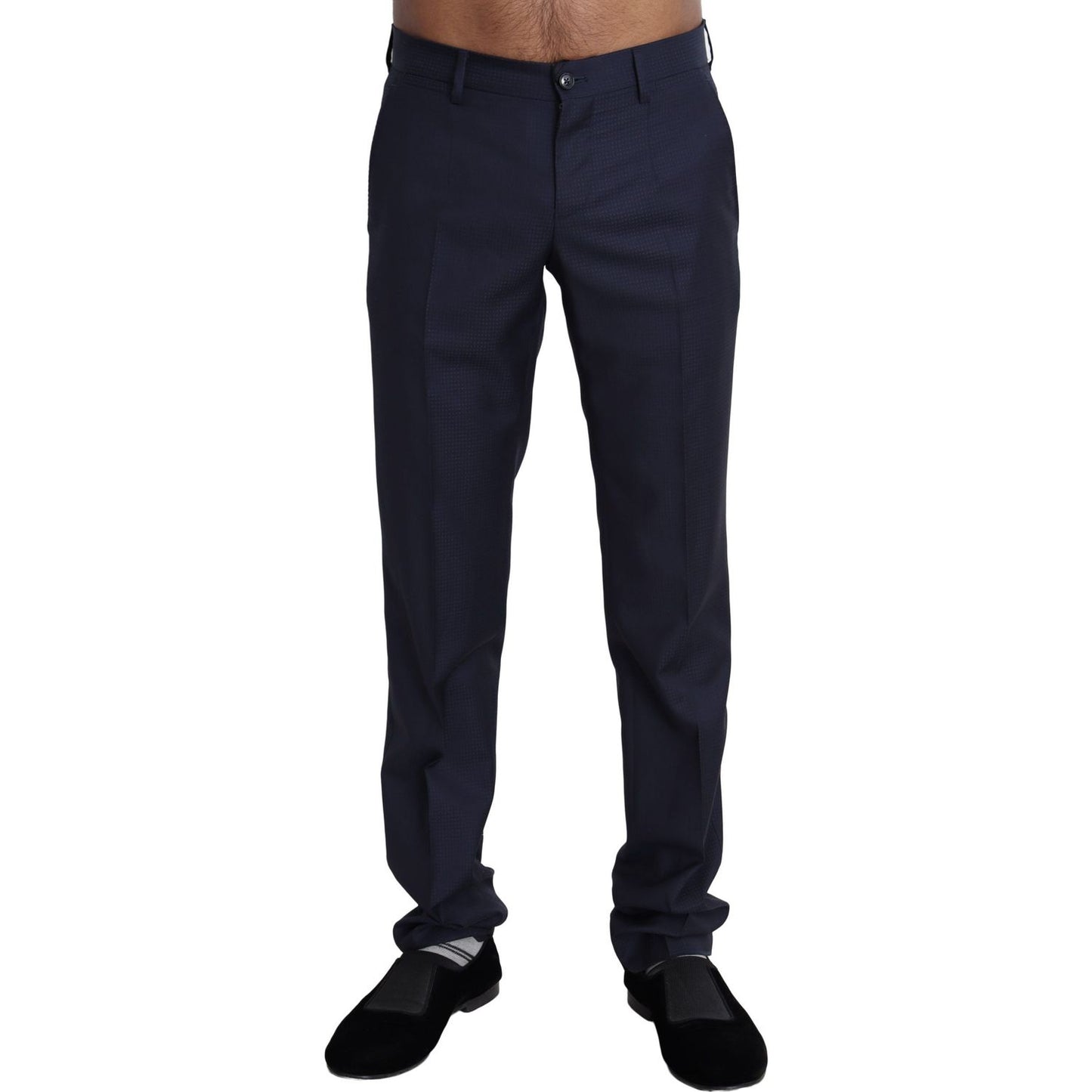 Dolce & Gabbana Navy Blue Dress Formal Men Trouser Pants PAN71503-44