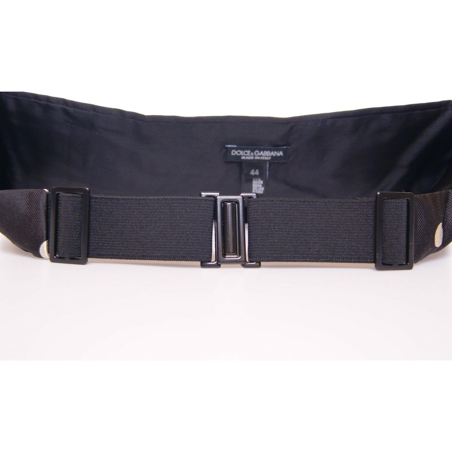 Dolce & Gabbana Black Waist Smoking Tuxedo Cummerbund Belt NOC10447-44