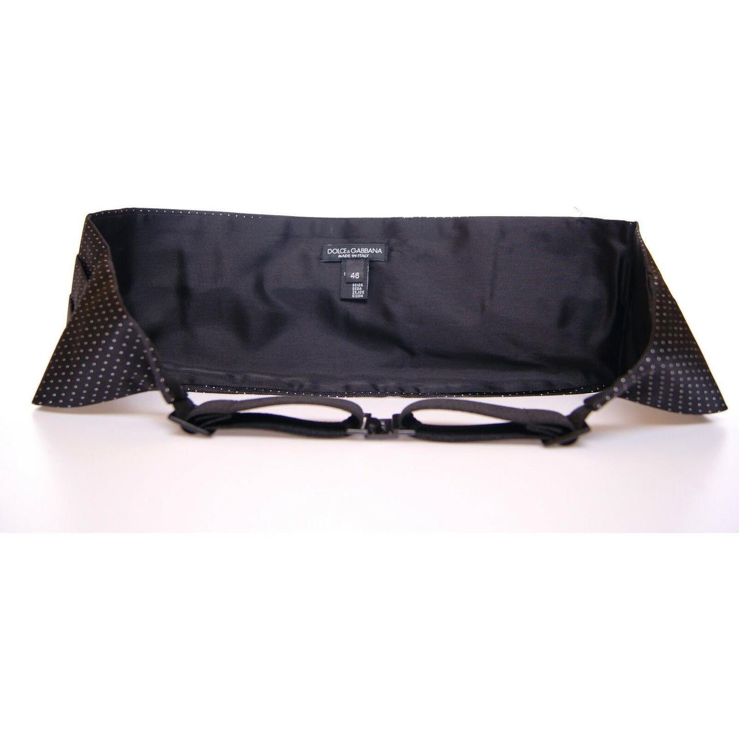 Dolce & Gabbana Black Waist Smoking Tuxedo Cummerbund Belt NOC10448-46