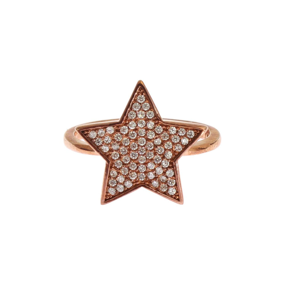 Nialaya Womens Clear CZ Star 925 Silver Ring SIG19101-US5