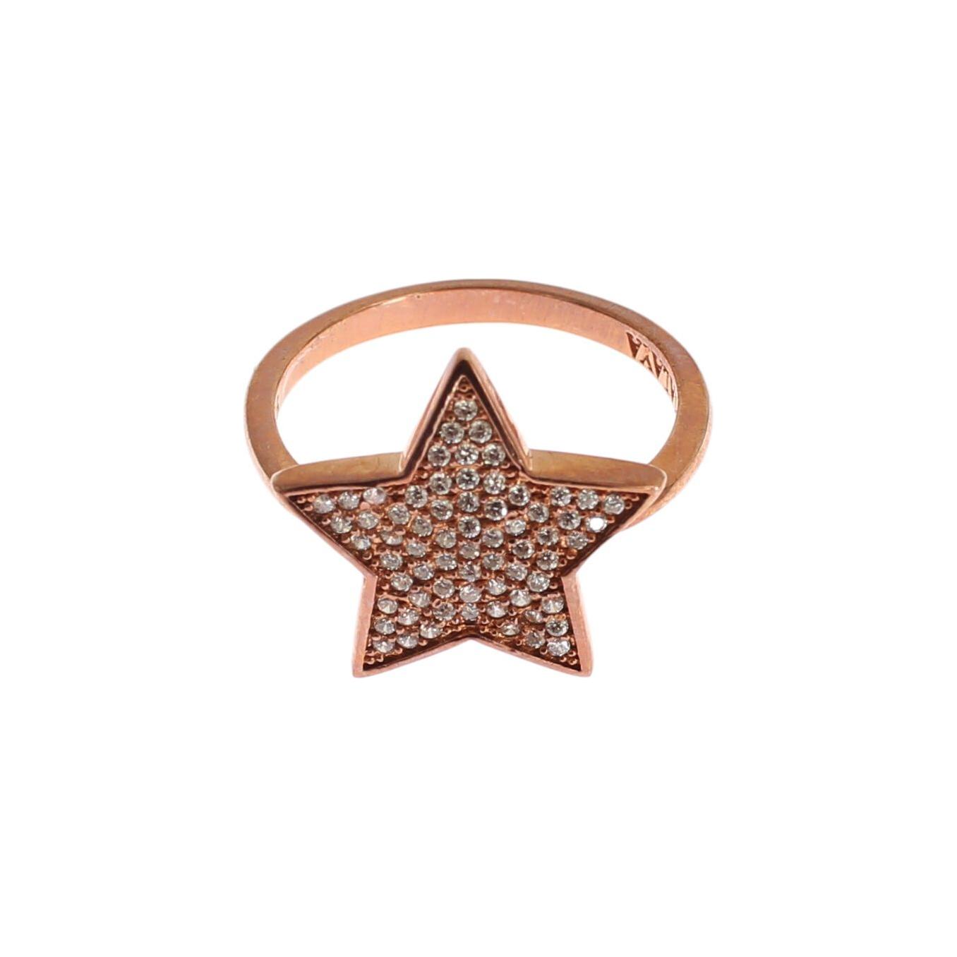 Nialaya Womens Clear CZ Star 925 Silver Ring SIG19101-US5