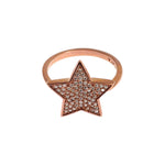 Nialaya Womens Clear CZ Star 925 Silver Ring SIG19101-US5