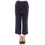 Andrea Incontri Blue Cropped Cotton Pants GSS10705-2