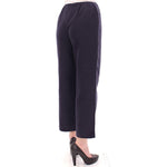 Andrea Incontri Blue Cropped Cotton Pants GSS10705-2