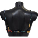 Dolce & Gabbana Black Seashells Print Women Swimwear Bikini Tops BIK1326-IT1