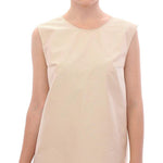 Andrea Incontri Beige Sleeveless Shift Mini Dress GSS10721-2