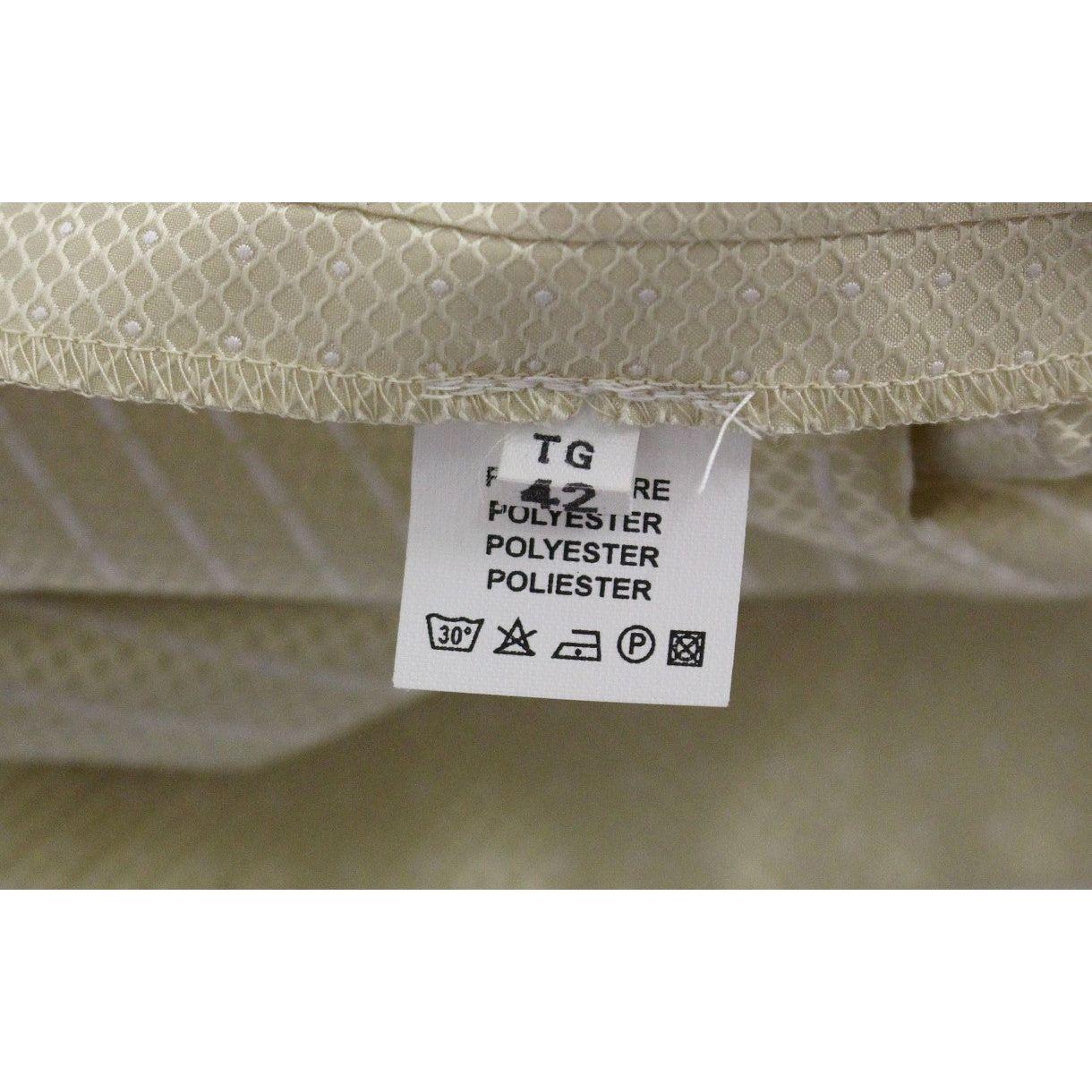Andrea Incontri Beige Sleeveless Shift Mini Dress GSS10721-2