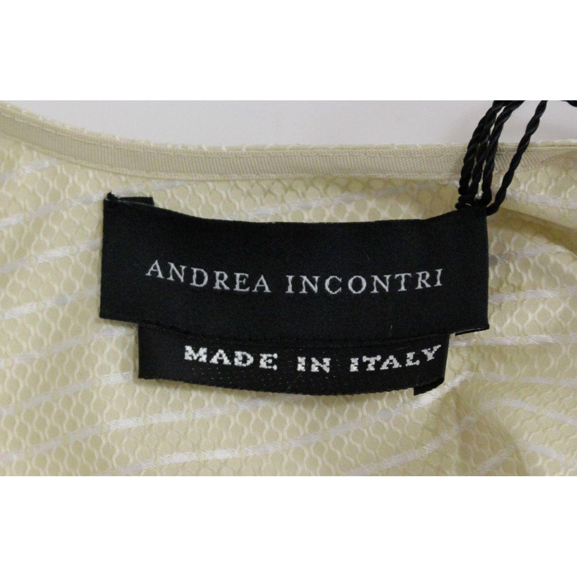 Andrea Incontri Beige Sleeveless Shift Mini Dress GSS10721-2