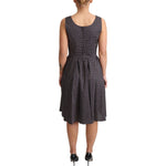 Dolce & Gabbana Black Floral Cotton A-Line Stretch Dress DR2761-40