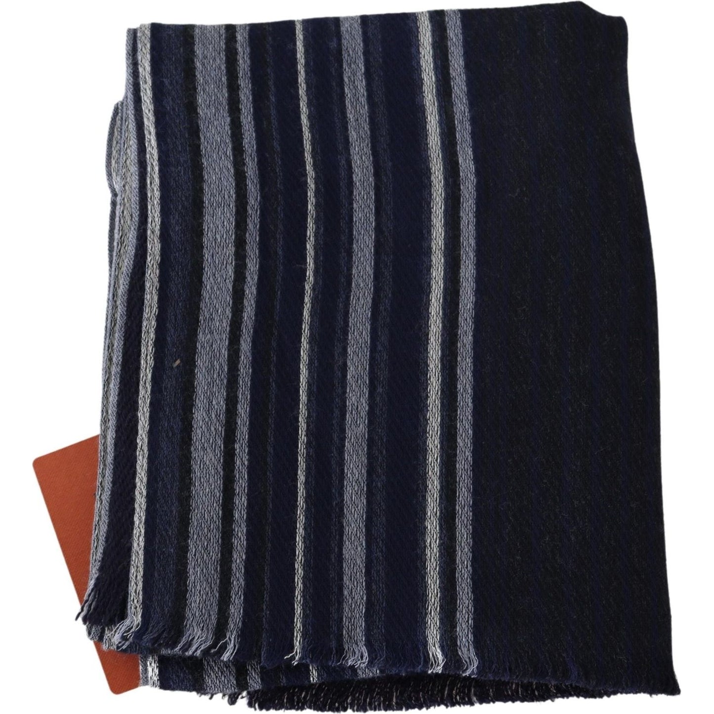 Missoni Multicolor Wool Striped Unisex Wrap Fringes Shawl MS1892BG