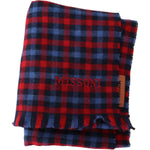 Missoni Multicolor Check Wool Unisex Neck Wrap Shawl MS1920