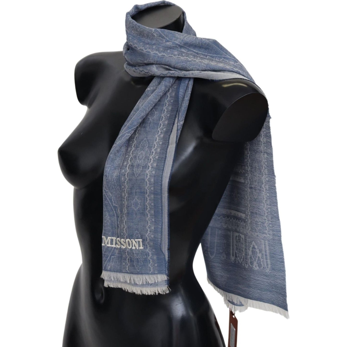 Missoni Elegant Cashmere Patterned Scarf MS2119BG-FBB-245