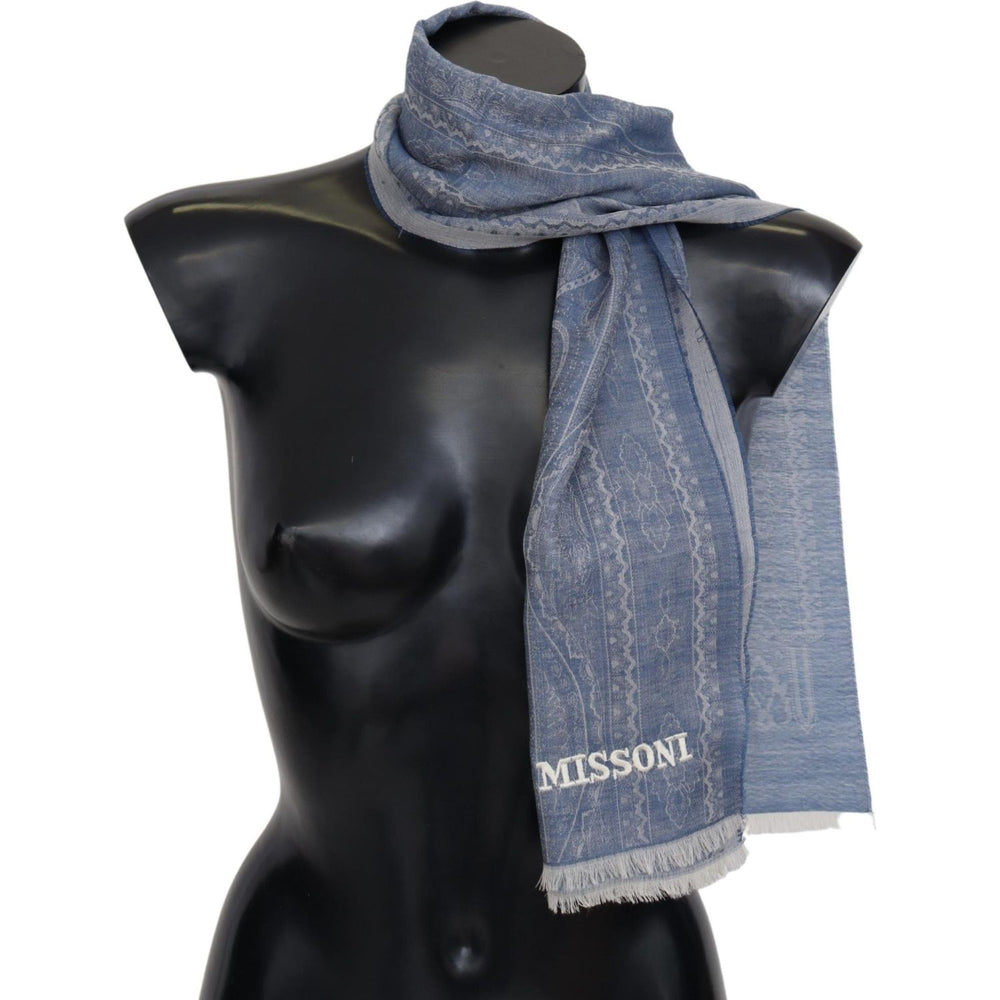 Missoni Elegant Cashmere Patterned Scarf MS2119BG-FBB-245