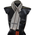 Missoni Multicolor Striped Wool Unisex Neck Wrap Scarf MS2042BG