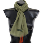 Missoni Green Cashmere Unisex Neck Wrap Scarf MS2082BG