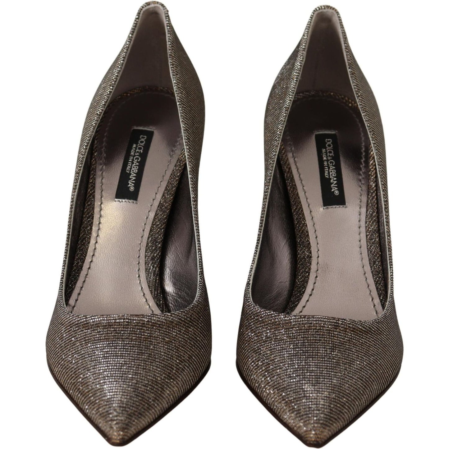 Dolce & Gabbana Dolce & Gabbana Elegant Silver Heels Pumps Classic LA9026-35.5 1728,20% Spandex,35% Polystyrene,67345645728,Dolce & Gabbana,EU35.5/US5,Material: 45% Cotton,New with tags,Pumps - Women - Shoes,Shoes,Silver,Women,Women - Shoes