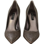 Dolce & Gabbana Dolce & Gabbana Elegant Silver Heels Pumps Classic LA9026-35.5 1728,20% Spandex,35% Polystyrene,67345645728,Dolce & Gabbana,EU35.5/US5,Material: 45% Cotton,New with tags,Pumps - Women - Shoes,Shoes,Silver,Women,Women - Shoes