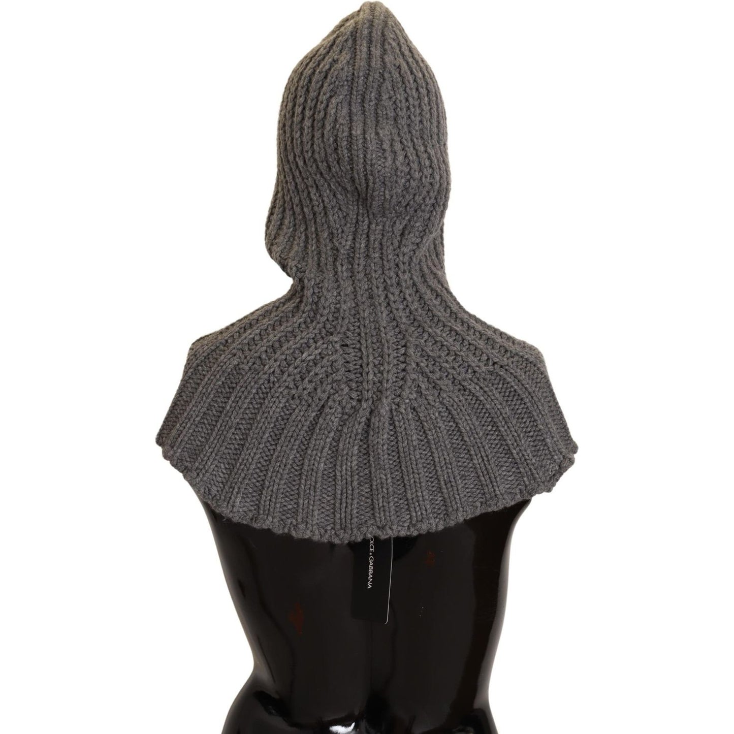 Dolce & Gabbana Gray 100% Cashmere Knitted Wrap One Size Scarf MS2321