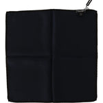 Dolce & Gabbana Black Square Handkerchief 100% Silk Scarf MS2172BG