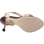 Dolce & Gabbana Pink Crystals Heels Keira Sandals LA8918-37.5