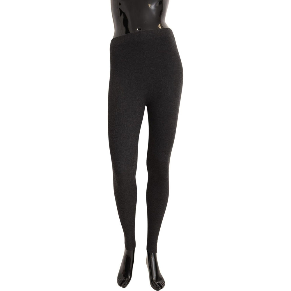 Dolce & Gabbana Gray 100% Cashmere Tights Stocking Socks SCS1126-40