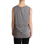 Dolce & Gabbana Gray Sleeveless Round Neck Tank Top T-shirt TSH6674-38