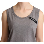 Dolce & Gabbana Gray Sleeveless Round Neck Tank Top T-shirt TSH6674-38